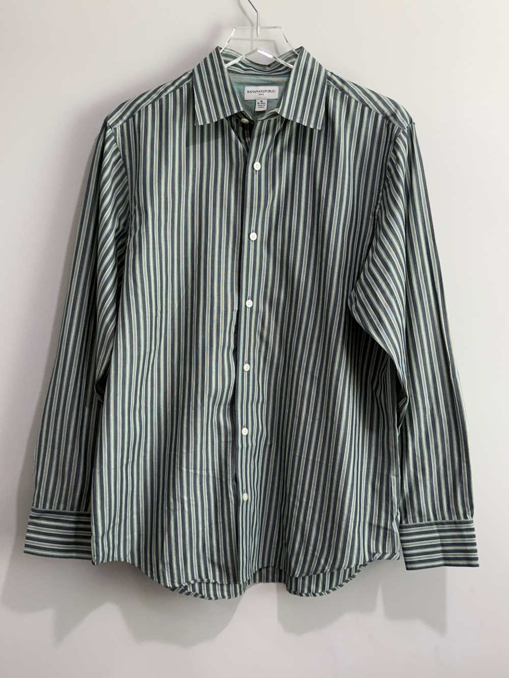Banana Republic Long Sleeve Button Down Shirt Striped Medium